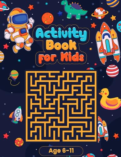 Activity Book For Kids Ages 6-11:: 110 Pages of Mazes, Crosswords, Connect the Dots, Cryptograms, Spot the Difference, Shape Sudoku, Word Searches, Coloring and Many More! image 2