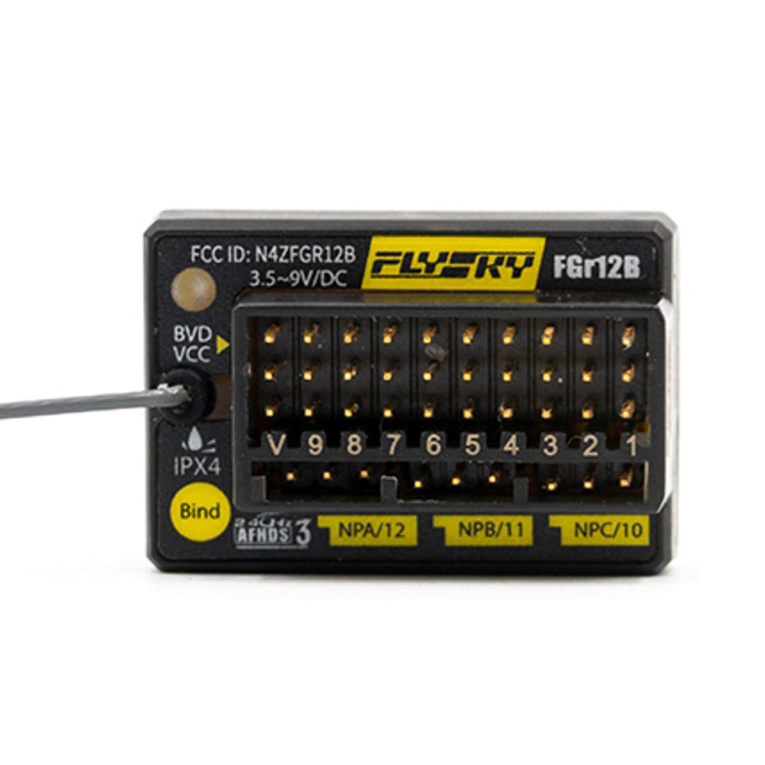 FlySky FGr12B 2.4G 12CH AFHDS3 Récepteur RC PWM PPM Ibus en B.Bus Sortie pour émetteurs PL18 NB4 FRM301 FRM302