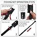 SEASPRO All-Metal RED Telescoping Aluminum Alloy Fishing Net - Adjustable Length and Rubber net (All-Metal RED)