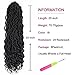 6 Packs Goddess Locs Crochet Hair For Black Women, 20 Inch Curly Boho Faux Locs Crochet Hair With Curly Ends, Crochet Pre Looped Hair Goddess Locs Hair Braiding Synthetic Hair Extensions (20 Inch,1B#)