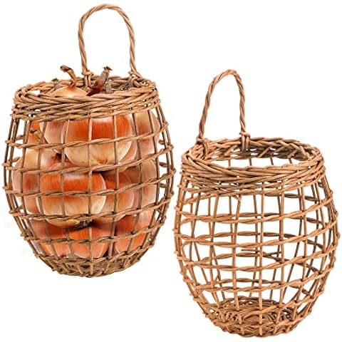 Elsjoy Woven Hanging Baskets Cover