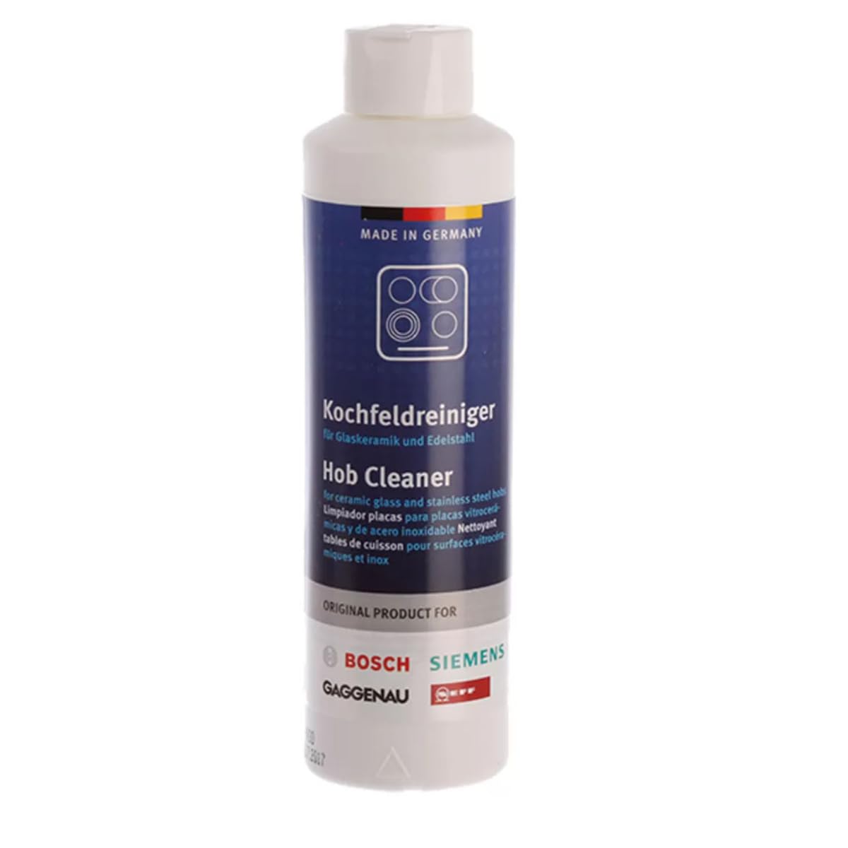 Pack de 3 Productos para la Limpieza Integral para Vitrocerámicas compatible con Bosch | Brillo y Cuidado Profesional - Limpiador de 250 ml - 00311900