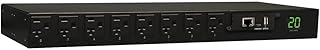 Tripp Lite PDUMH20NET PDU Switched 120V 20A 5-15/20R 16 Outlet L5-20P Horizontal 1URM