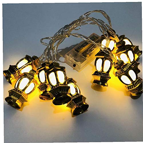 LED verlichting Kerstverlichting Ramadan Moon Star 1.65m Lights Eid Mubarak Decor Golden - Image 8