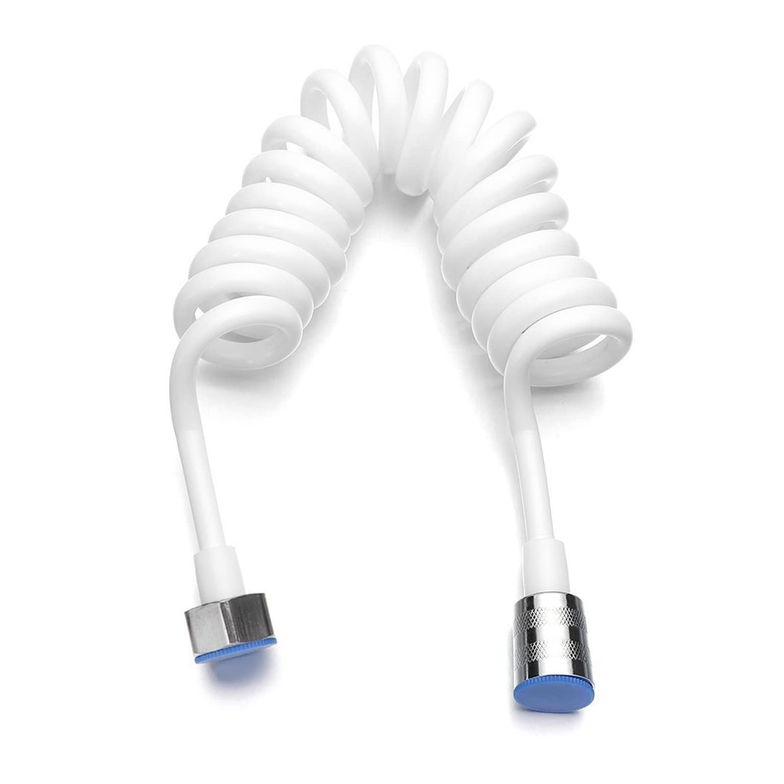 resistir extremos de alta presión y temperatura Estilo de línea Anti-Wrap Bidet Bidet Bather Conecte la tubería de agua Fontanería Manguera de ducha de primavera ( Color : White , Length : 2 meters )
