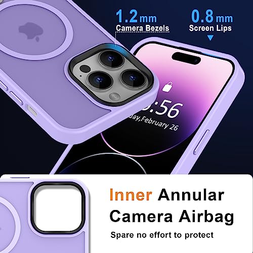 Image of MOCCA Magnetic Shockproof for iPhone 14 Pro Max Case,Light Purple