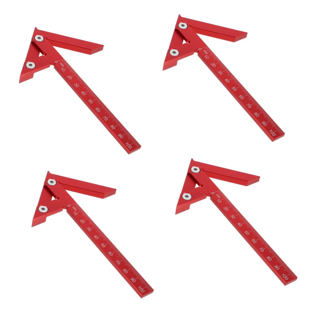 UKCOCO 4pezzi Scriba Centro Per Falegnameria Strumento Di Marcatura Per Linee Centrali Utensile Di Precisione Per Carpentiere e Fai Te Ottimale Per Lavori Di Misurazione e Tracciamento