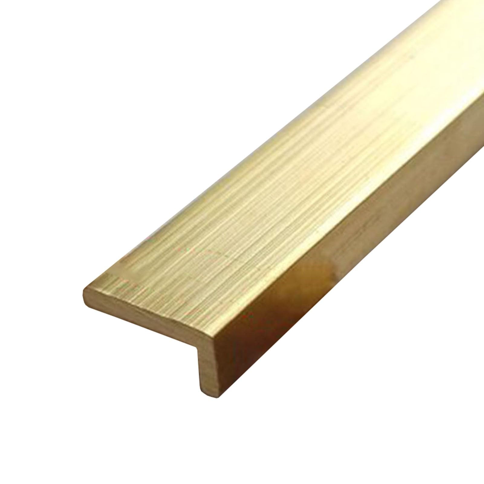 Perfil de Borde de Escalera Nariz de Escalera de Latón Macizo Personalizable, Moldura en Forma de L para Protección de Bordes de Escaleras, Tira Transición Escalones(10mmx5mm(0.39"x0.2"))