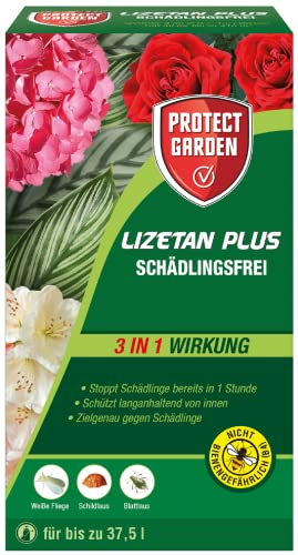 PROTECT GARDEN Lizetan Plus Schädlingsfrei, Blattlausfrei Konzentrat, mit langanhaltendem Schutz gegen Schädlinge an Zierpflanzen, 100 ml