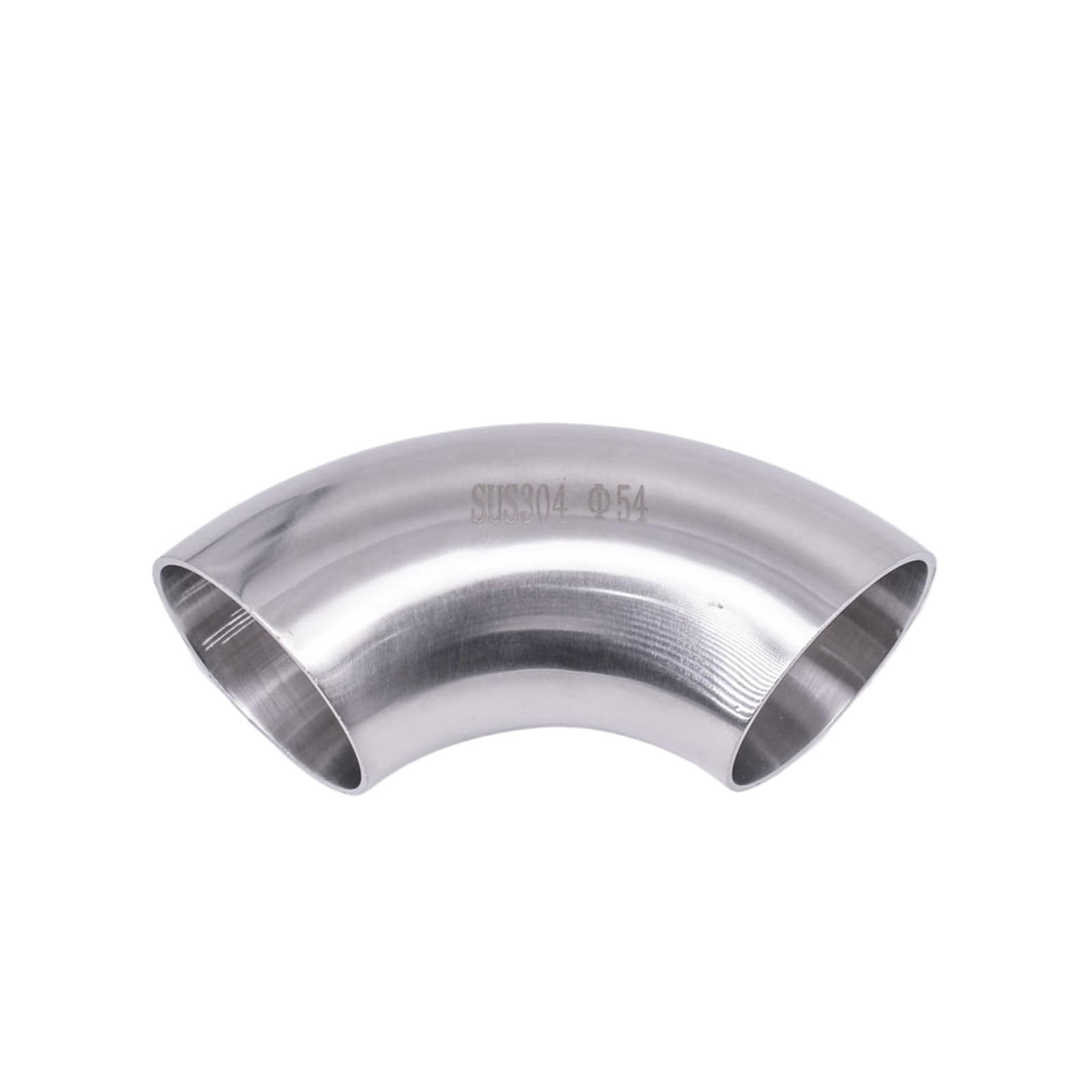 Xafgthg 63Mm Od 54/57/60/63/70/76/80/85/89/102/104/108/114Mm Od Butt Weld Elbow 90 Degree Sus 304 Stainless Sanitary Pipe Fitting Homebrew