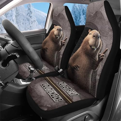 Couvre sieges 52x138cm Capybara en textile élastique et souple haute densité