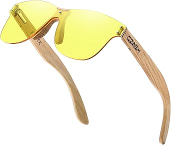 Oak - Mens and womens polycarbonate sunglasses100% polycarbonate frame lenses8031-Night vision yellow