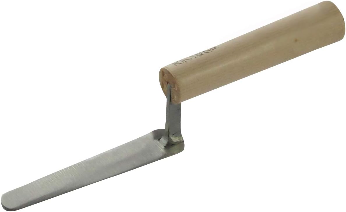 Tokyo Nishikan 65518 Stainless Steel Round Gris Trowel, 4.7 inches (120 mm), Body Depth 2.1 inches (5.3 cm), Body Height 9.3 inches (23.5 cm), Body Width 1.0 inches (2.5 cm)