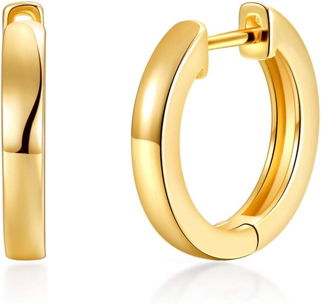 Philip Jones 18k Gold Plated Hoop Earrings
