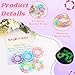 SMAODSGN 5 Pcs Colorful Fidget Anxiety Rings Metal Finger Sensory Ring Glow in The Dark Anxiety Beaded Spinner Rings with Card Stress Relief Sensory Fidget Toys for Adult Workers Gifts