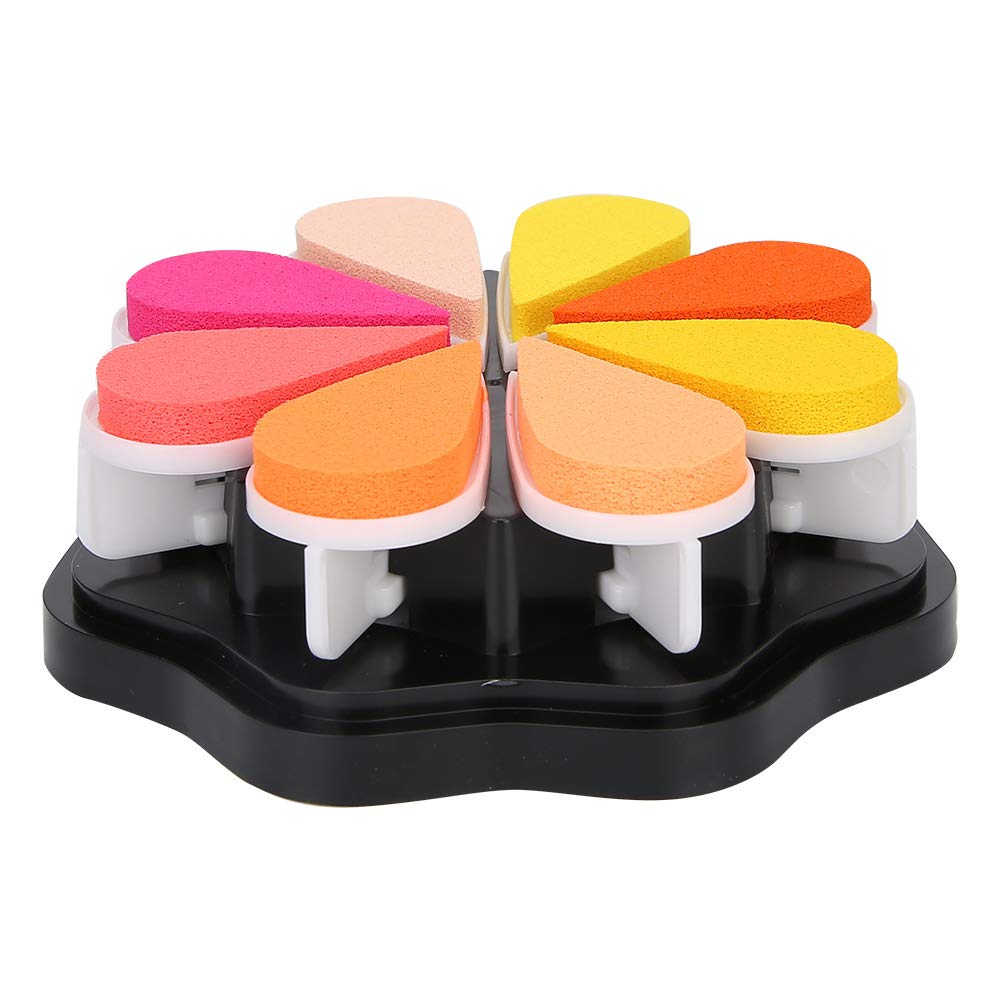 Poduszka Atramentowa Petal, Zestaw Pigmentów w 8 Kolorach, | Poduszka Stemplarska, Tusz Pigmentowy, Usuwalne Ośmokolorowe Płatki, Wolno Schnący 1 do 15 Minut, Papier Drewniany,