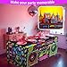 xbaiyanr 6FT 80s 90s Theme Party Tablecloth, 80s 90s Decorations for Back to 80s 90s Hip Hop Birthday Party