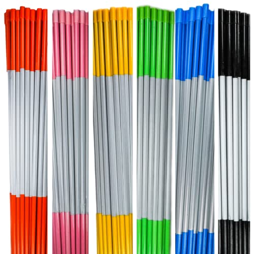 4ft Pro Snow Stakes - 48" x 5/16" Driveway Markers, Blue