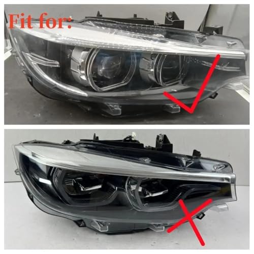 Placas DRL Azules para Faros de BMW F32 F34 F36 Destaca en Carretera 3
