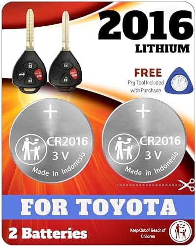 Amazon.com: Key Fob Battery Replacement Compatible with Toyota Corolla ...
