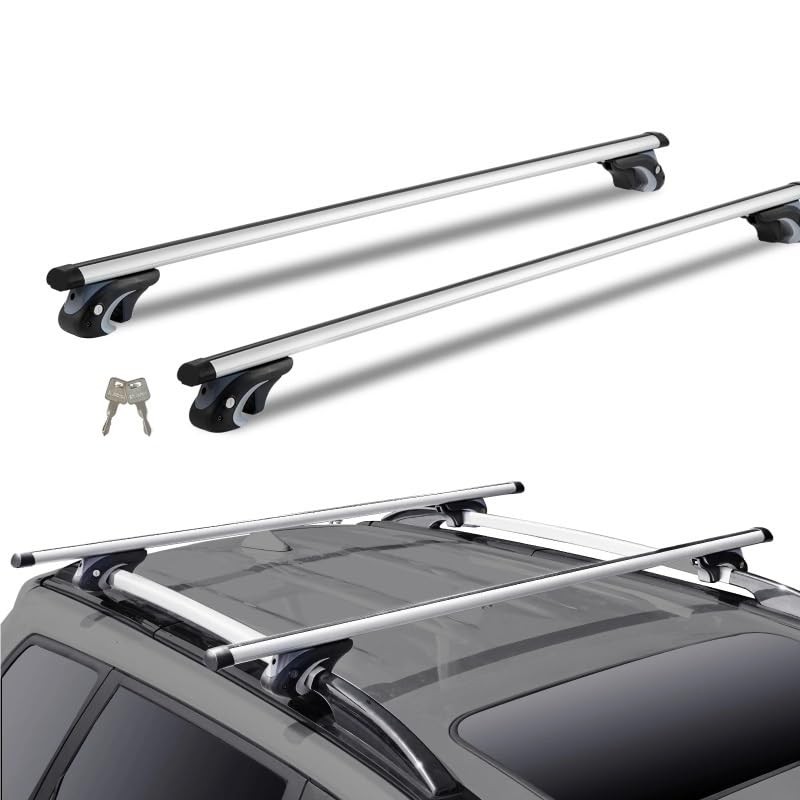 Barras portaequipajes de techo universales con barra transversal ajustable de SUV 2