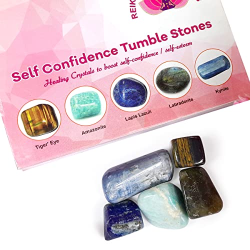Image of Reiki Crystal Products Certified Natural Crystal Tumble Stone Kit | Multiple Crystal Stone Sets for Meditation, Reiki, Chakra & Spiritual Practices
