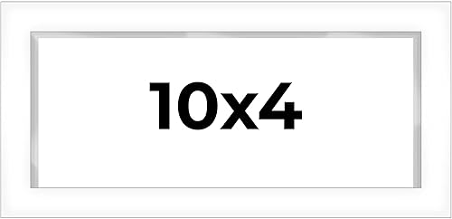 Vista 15 de Caja de sombra de 20 x 8 pulgadas, marco contemporáneo blanco – Tamaño interior 20 x 8 x 1 pulgada de profundidad – Este marco blanco está hecho