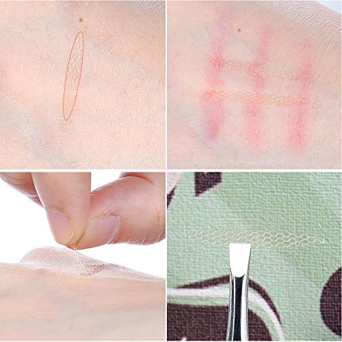 Breathable Lace Mesh Eyelid Tape Sticky,Double Eyelid Tape Paste Stickers,Glue-Free Self Adhesive Double Lasting Eyelid Sticker Without Surgery,Paste with Water Spray (2 Pack 240 PCS Total, Slim)