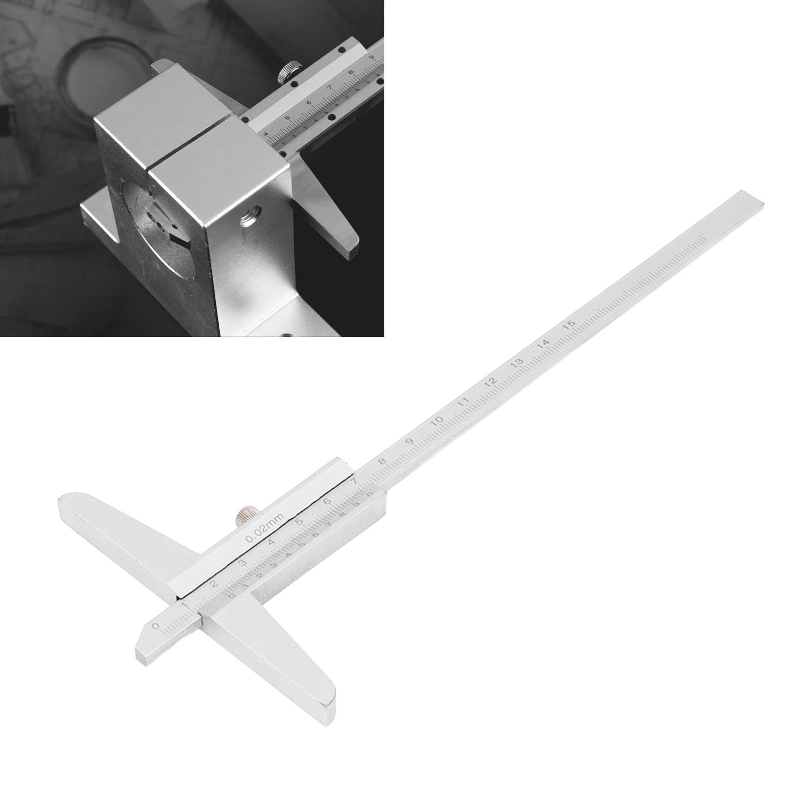 With Case Depth Vernier Caliper 0-150mm – High Carbon Steel, 0.02mm ...