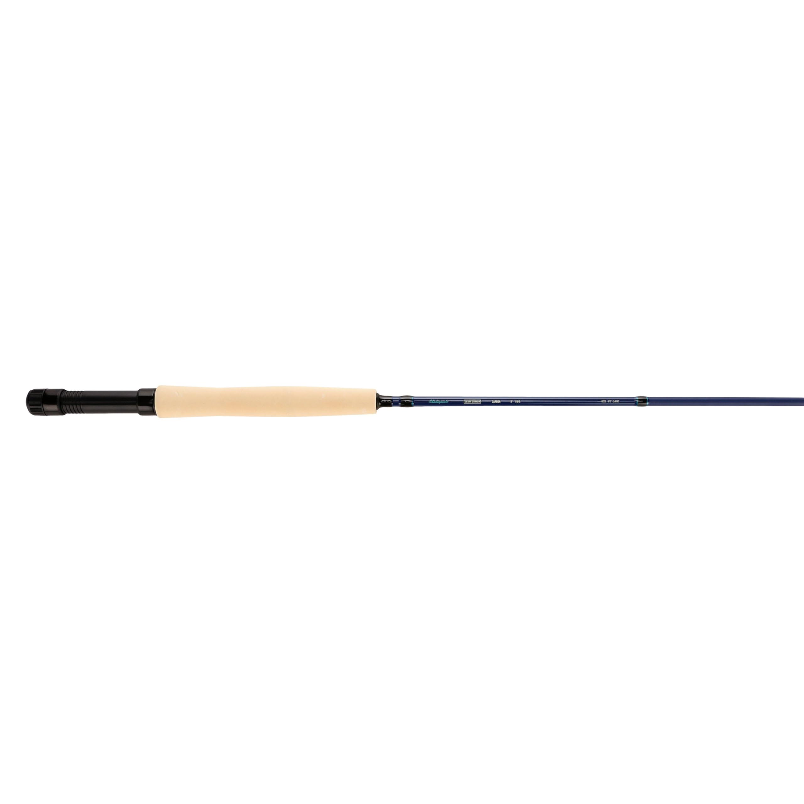 Shakespeare Cedar Canyon Carbon Fliegenrute, 4-teilige leichte Carbon Composite Blank mittel-schnelle Aktion, Edelstahl-Führungen, Eva-Schaum Griff, tragbare - in verschiedenen Größen erhältlich