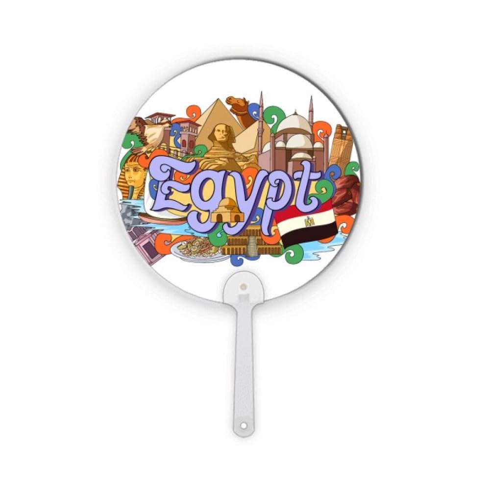 Égypte graffiti rond en plastique no/no Pharaon Pyramide artisanale