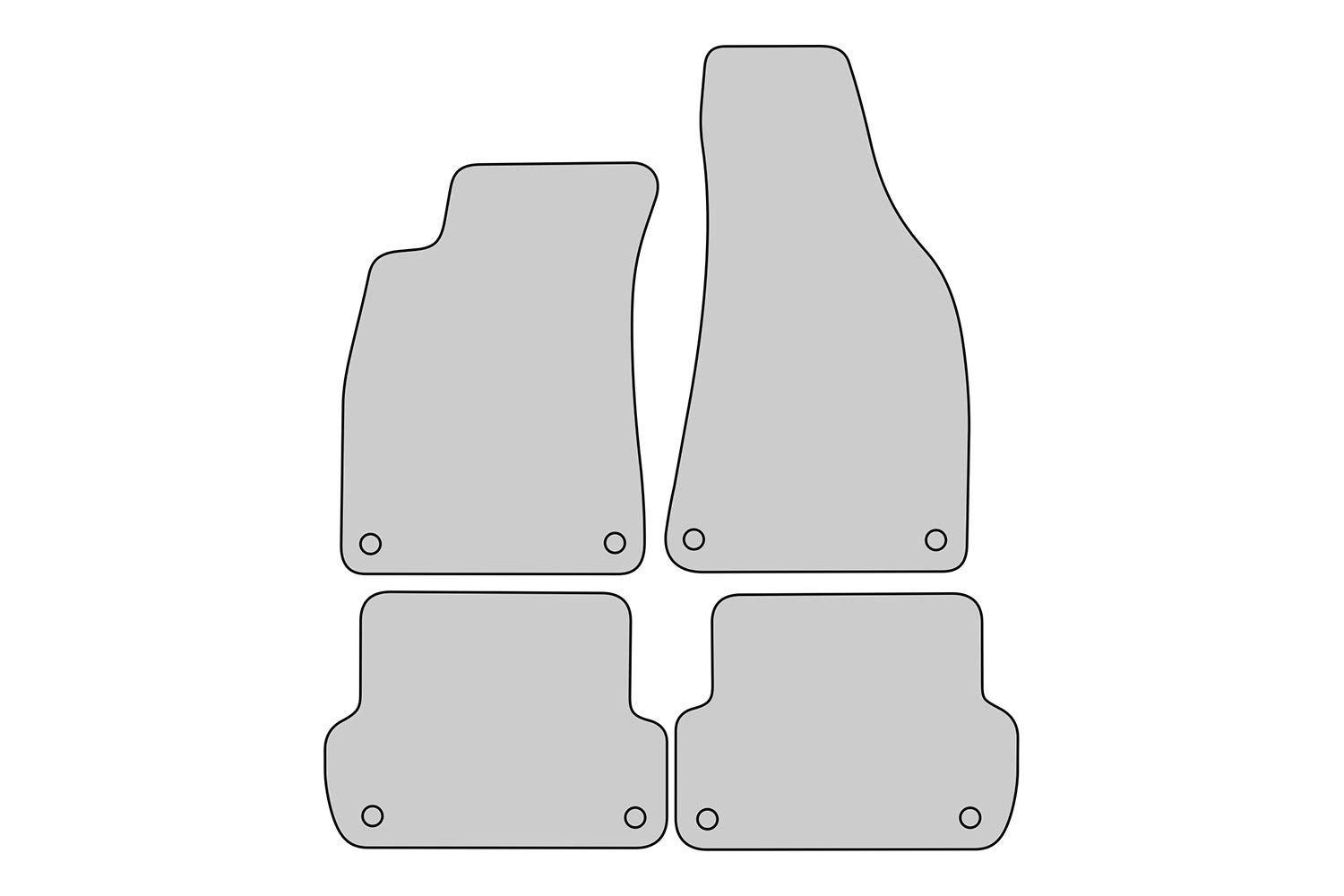 tuning-art A35 Exclusive-Line Alfombrillas para Audi A4 8E B6 B7 2000-2008