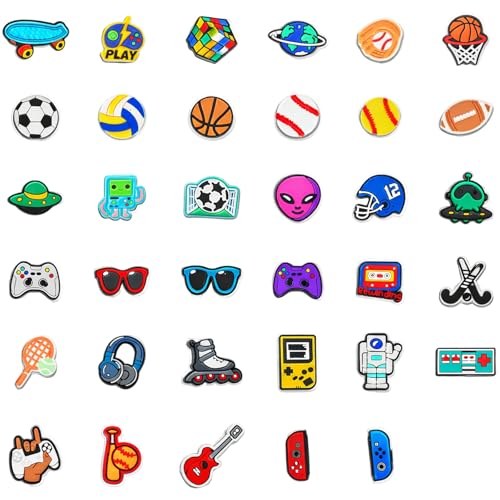 35 PCS Applicable to Crocs Charms Shoe Decoration Charms for Girls Cartoon Shoe Charms for School and Casual Wear DIY Creative Expression Activities Themed Party Outfits