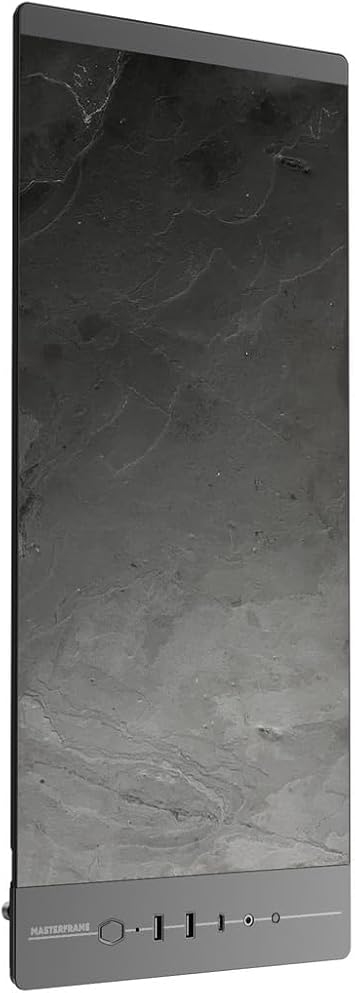 CoolerMaster MasterFrame Case Panel Stone Black Replacement Panel for "MasterFrame 600/ 500 Mesh" Stone Panel Black Model with Architectural and Industrial Design Inspired by Stone Panel
