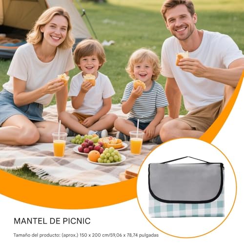 Couverture imperméable extérieure pliable 150x200 tapis plage camping balcon - 8