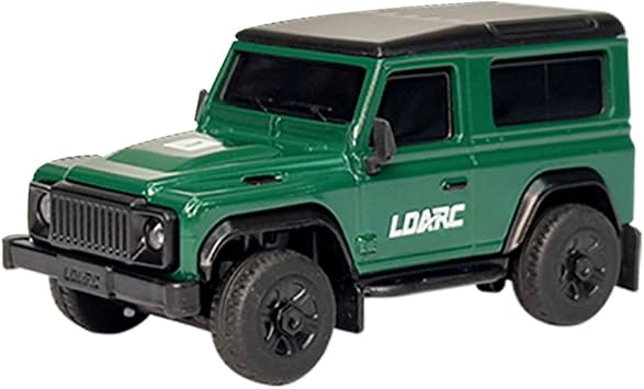 LDARC R01 1:64 Scale Mini RC Climbing Car, 2.4G RC Rock Crawler Truck with LED Light All Terrain Off-Road Truck RTR Hobby Grade Buggy Toy Vehicle for Adults