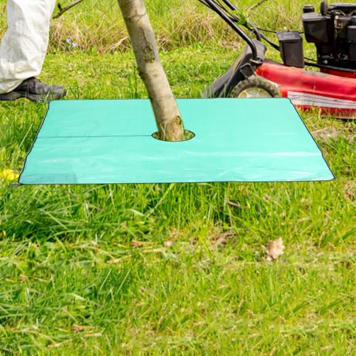 Bâche arbres robuste en polypropylène imperméable avec trou central 30 cm - 4