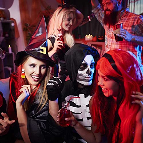 Halloween Beaded Earrings Set Spooky Boo Pumpkin Ghost Earrings for Women Candy Corn Trick Treat Drop Dangle Earrings for Cosplay Costume Parties Holiday Gifts4