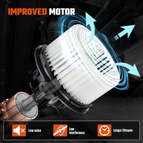 Image of HVAC Blower Motor with Fan Cage Fit for Ford Explorer Taurus 2012-2019 Flex Police Interceptor Sedan Utility 2013-2019 Special Service Police Sedan 2014-2018 Fit for Lincoln MKS 2012-2016# 700274