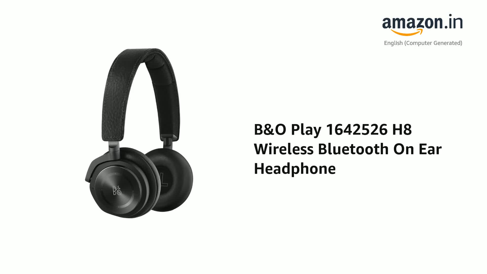 Bang & Olufsen beoplay h8 ノイズキャンセルヘッドフォン B&O Play 1642526 H8 Wireless Bluetooth On Ear Headphone with Mic