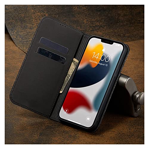 Étui à rabat iPhone 13 antichoc TPU avec porte-carte et support