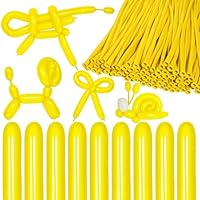 KAWKALSH 150-Pack Yellow 260 Balloons - Long Skinny Twisting Balloons For Party Decorations & Animals