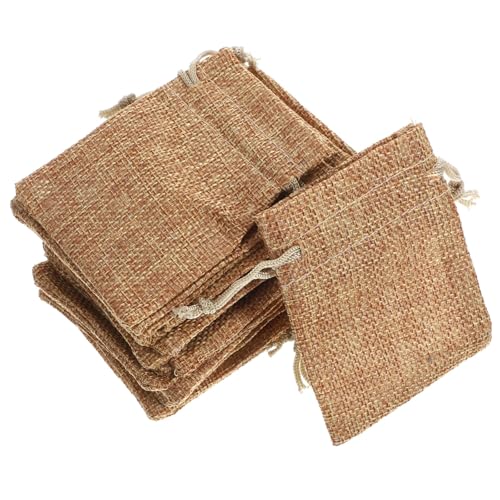 Bolsas de lino con cordón portátiles para detalles de bodas y proyectos de manualidades