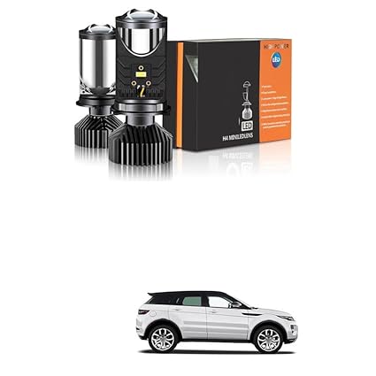 LOVMOTO H4/9003/HB2 LED Headlight Bulbs with Mini Projector Lens Canbus Hi/Lo Beam LED Headlight Kit for Headlight Retrofits or Fog Lamp Upgrade (Y6) Comfortable With Universal For Car