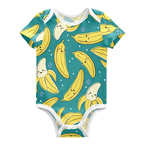 Image of vvfelixl Baby Bodysuits Short Sleeve Cotton Baby Clothes For Boys Funny Baby Suits For Girls 0-24 Months