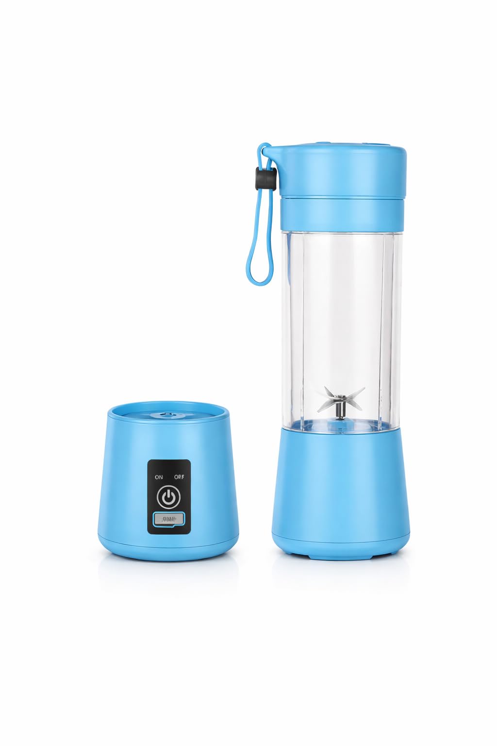Mixeur portable bleu rechargeable USB pour smoothie et jus