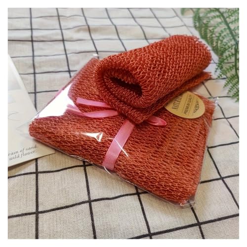 Red de baño de esponja rosa melocotón para tu rutina de relajación y spa en casa 6