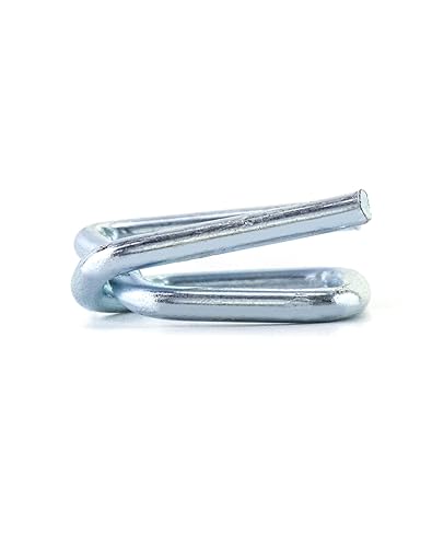 Miniatura 11 de QWORK Paquete de 50 hebillas de alambre de metal, 3/4 pulgadas de ancho, plata, para flejes de polipropileno, Paquete de 200 unidades.