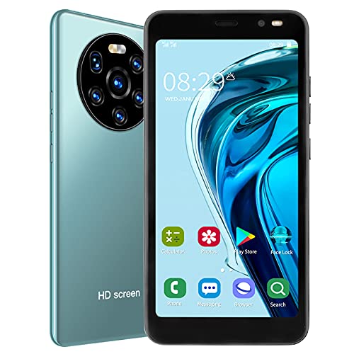 Tbest Teléfono Móvil, Pro 5.45in HD Screen Phone Dual Card Dual Standby Smart Phone (Verde)