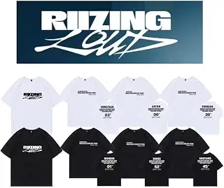 [さん店] 韓国 RIIZE グッズ Tシャツ 2025 RIIZING LOUD 応援 ティーシャツ 半袖 RIIZE ウォンビン 将太郎 応援グッズ ウンソク ソンチャン ソヒ アントン 同型 非公式 [並行輸入品]